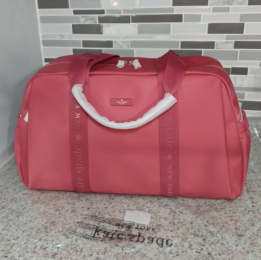 Kate Spade Carter Nylon Large Weekender (Rose Oil Pink)